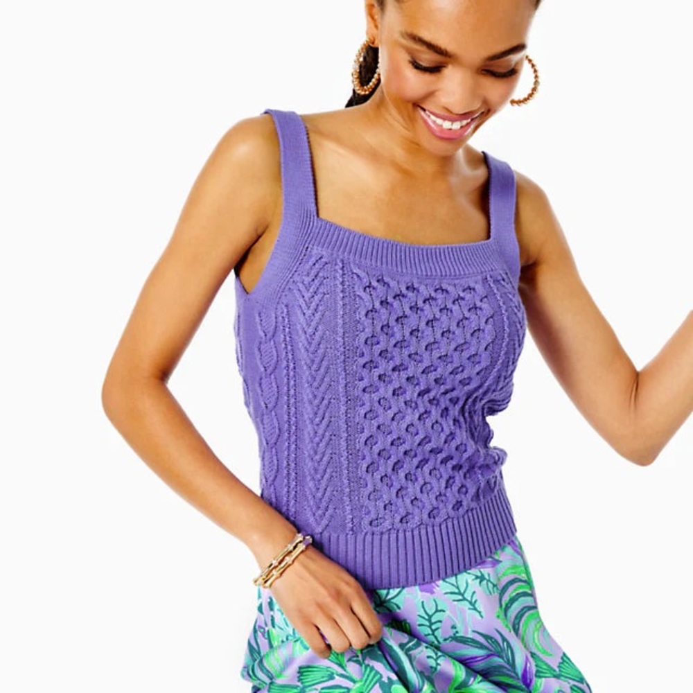 Purple Knit Women's Top